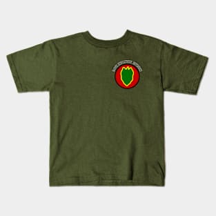 24th Infantry Division - Small Chest Emblem Kids T-Shirt